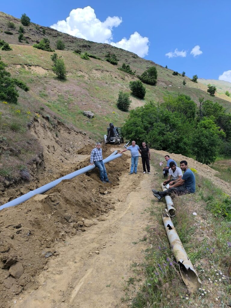 Köy için Sulama Boru Değişimi